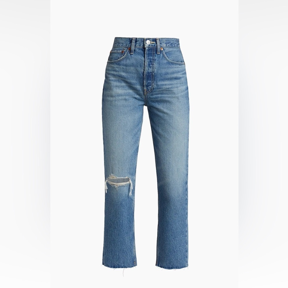 Re/Done Ultra High Rise Stove Pipe Jeans